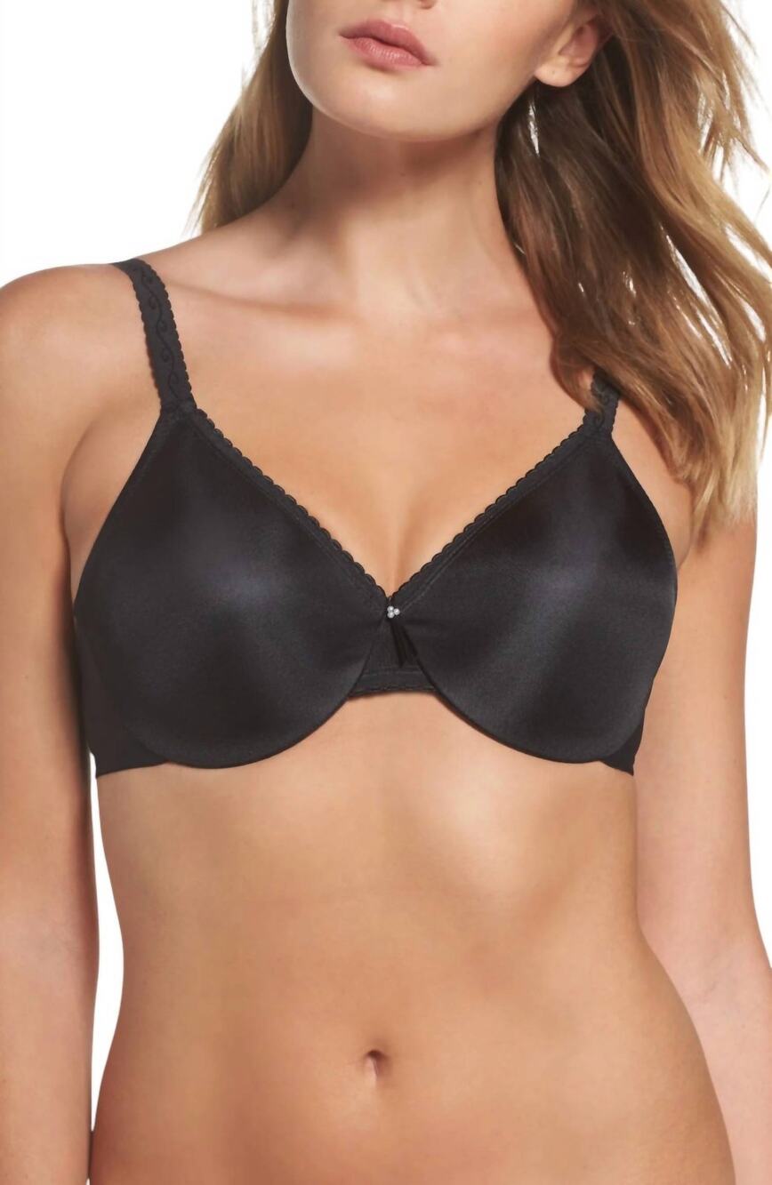 New Wacoal Simple Shaping MInimizer Bra Black 857109 Size 32G
